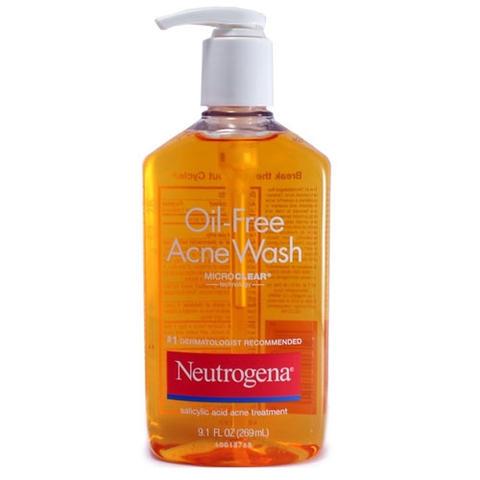 Sữa rửa mặt dạng gel trị mụn Neutrogena Oil-Free Acne Wash