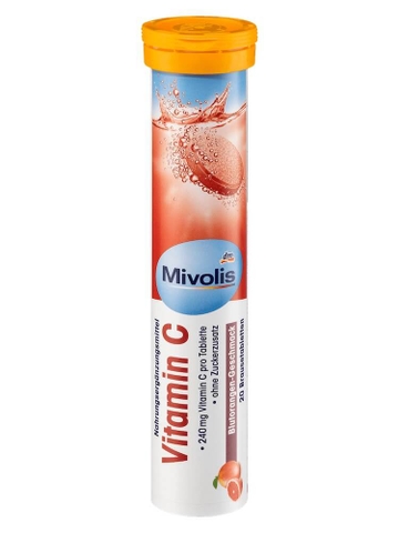 Viên Sủi Mivolis Vitamin C hộp 20 Viên