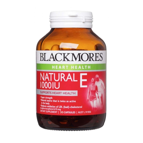 Viên uống Blackmores Natural Vitamin E 1000Iu