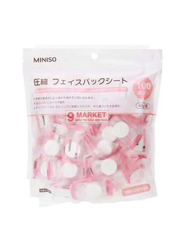 Mặt Nạ Giấy Nén Miniso Nhật Bản