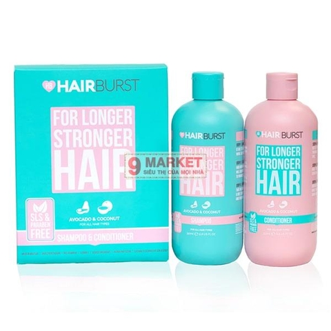 Bộ dầu gội HairBurst For Longer Stronger Hair