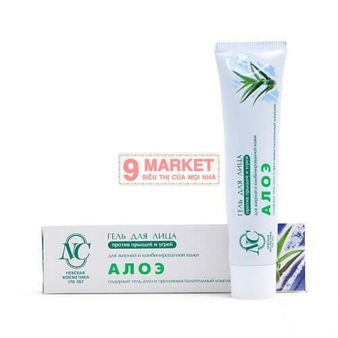 Gel trị mụn chiết xuất lô hội Aloe Vera của Nga hiệu quả cao