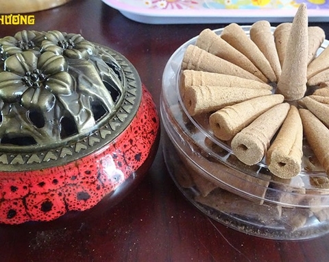 Combo 50g Nụ Trầm Hương Vip + Lư Gốm | Nhang Trầm Sạch 100% Tự Nhiên