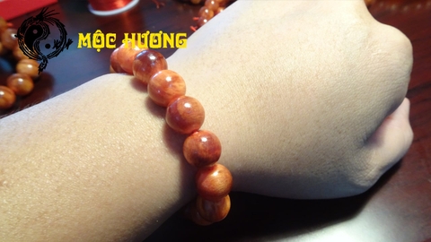 Vòng Gỗ Huyết Long Thấu Quang Vip 100%, Giá 195k, Freeship Toàn Quốc
