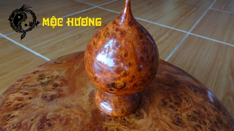 BÌNH PHONG THỦY PHÚ QUÝ GỖ NU HUYẾT LONG