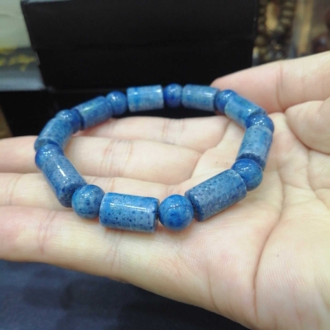 Vòng San Hô Xanh Tự Nhiên Đốt Trúc 8mm