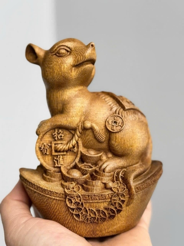 Tượng Gỗ Trầm Hương Tự Nhiên 12 Con Giáp Theo Tuổi