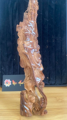 Tượng quan âm bồ tát gỗ hoàng đàn thơm ngọt