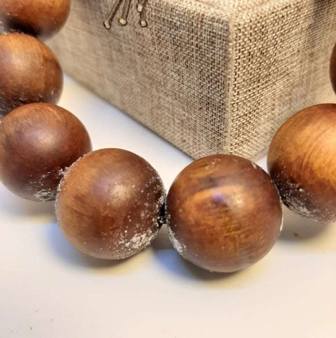 Vòng Gỗ Hoàng Đàn Chìm Nước 18mm Mọng Dầu