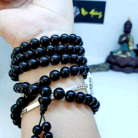 Chuỗi San Hô Đen Tự Nhiên 108 Hạt 8mm