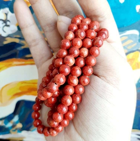 Chuỗi Tràng Hạt San Hô Đỏ 6li 108 Việt Nam Loại Vip