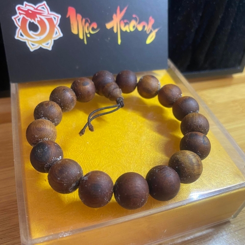 Vòng Gỗ Hoàng Đàn 12mm Hàng Rễ Mọng Dầu Cận Chìm