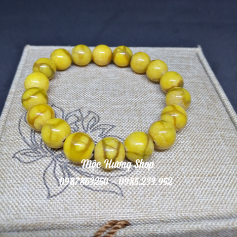 Vòng San Hô Vàng Tự Nhiên 10mm