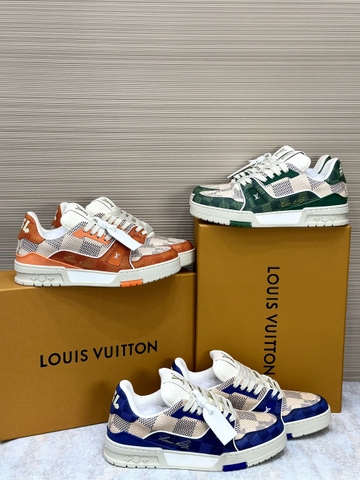 Giày sneaker Louis Vuitton Trainer các mẫu new 2024 Like Auth on web fullbox bill thẻ phụ kiện