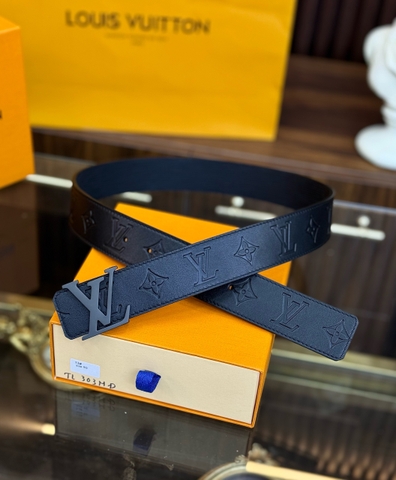 Thắt lưng, dây nịt, belt Louis Vuitton dây nịt vân hoa khắc chìm mặt trơn size 90-95-100cm Like Auth 1-1 on web fullbox