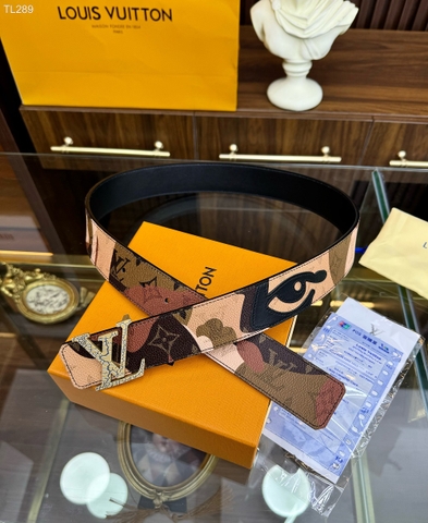 Thắt lưng, dây nịt, belt Louis Vuitton họa tiết con mắt phối dằn di camo size 90-110cm Like Auth 1-1 on web fullbox