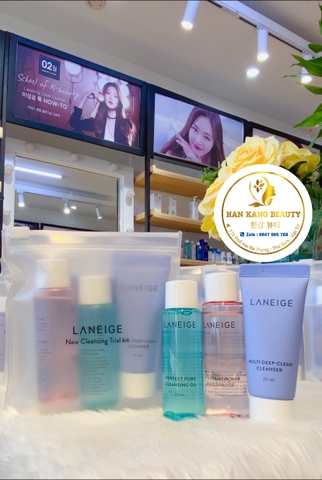 Bộ Kit 3 sản phẩm làm sạch da Laneige New Cleansing Trial kit Bộ Kit 3 sản phẩm làm sạch da Laneige New Cleansing Trial kit