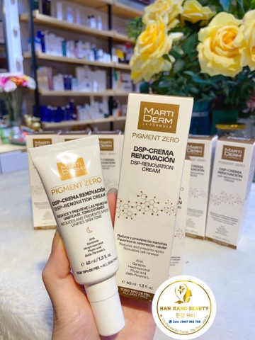 Kem Đêm Làm Sáng Da, Mờ Sắc Tố, Duy Trì Sau Hydroquinone - MartiDerm Pigment Zero DSP Renovation Cream Kem Đêm Làm Sáng Da, Mờ Sắc Tố, Duy Trì Sau Hydroquinone - MartiDerm Pigment Zero DSP Renovation Cream