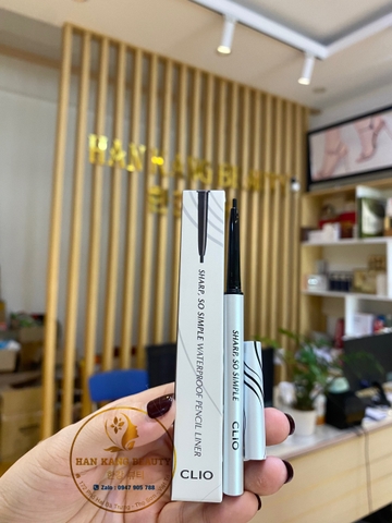 Chì kẻ mắt không trôi, nét mảnh Clio Sharp So Simple Waterproof Pencil Liner