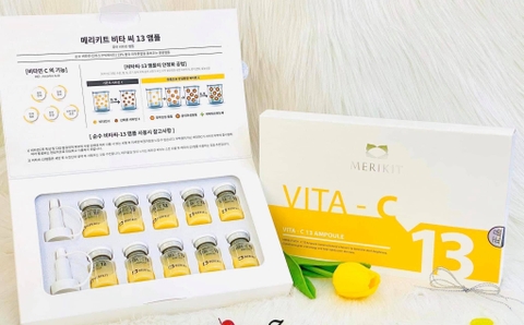Tinh Chất Cô Đặc Trị Nám Tàn Nhang Làm Sáng Da Chống Lão Hoá Vita-C 13 Ampoule Tinh Chất Cô Đặc Trị Nám Tàn Nhang Làm Sáng Da Chống Lão Hoá Vita-C 13 Ampoule