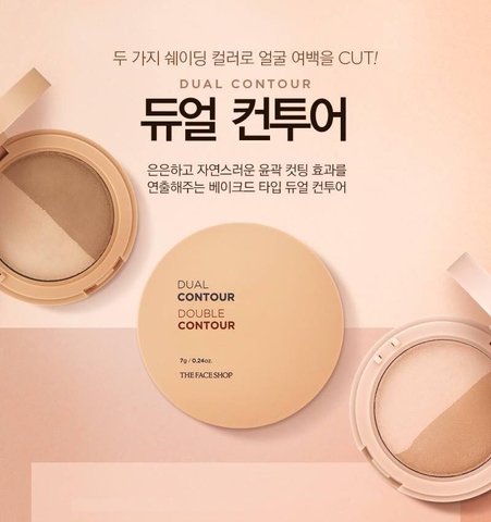 Phấn tạo khối The Face Shop Dual Contour Double Contour Phấn tạo khối The Face Shop Dual Contour Double Contour