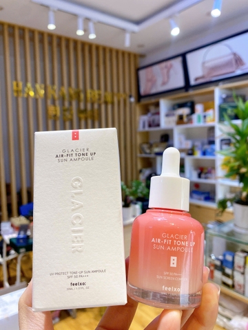Tinh Chất Chống Nắng, Dưỡng Trắng Nâng Tông Feelxo Glacier Air-Fit Tone Up Sun Ampoule SPF50+ PA+++ 30ml
