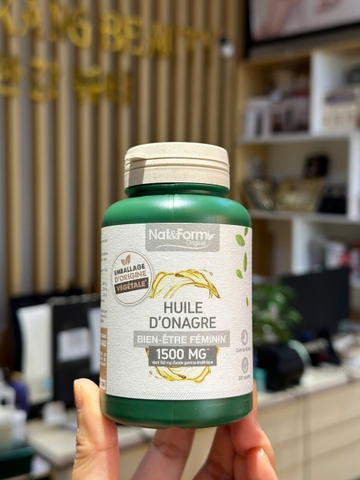 Viên tinh dầu hoa anh thảo Nat & Form Huile D’Onagre Pháp 1500mg