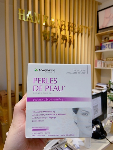 Nước uống đẹp da Arkopharma Perles De Peau Radiance 10 lọ Nước uống đẹp da Arkopharma Perles De Peau Radiance 10 lọ