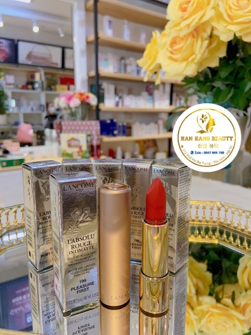 Son Lancome Lì Mịn L'Absolu Rouge Intimatte - 196 Pleasure First (Cam đất ánh đỏ) Son Lancome Lì Mịn L'Absolu Rouge Intimatte - 196 Pleasure First (Cam đất ánh đỏ)