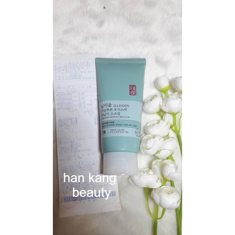 Tẩy da chết toàn thân illiyoon hyaluronic moisture daily scrub.