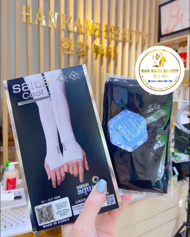 Găng tay chống nắng, chống tia UV, làm mát SALUA Cool Fashion Skin Cool Wristlets nội địa Hàn Găng tay chống nắng, chống tia UV, làm mát SALUA Cool Fashion Skin Cool Wristlets nội địa Hàn