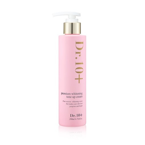 Kem dưỡng trắng siêu thấm nhanh, không lộ vân Dr.10+ Premium Whitening Tone Up Cream 200ml Kem dưỡng trắng siêu thấm nhanh, không lộ vân Dr.10+ Premium Whitening Tone Up Cream 200ml