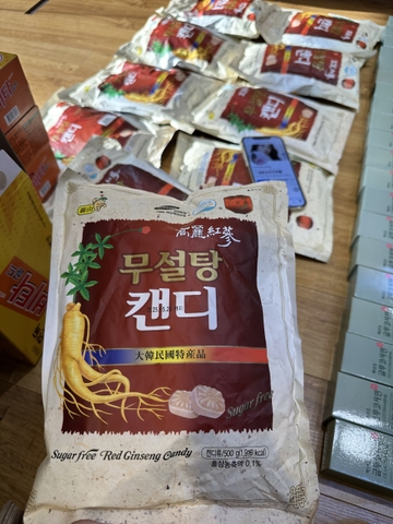 Kẹo Sâm Không Đường Sugar Free Red Ginseng Candy 500g Kẹo Sâm Không Đường Sugar Free Red Ginseng Candy 500g