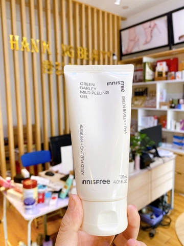 Tẩy Da Chết Lúa Mạch Thế Hệ Mới Innisfree Green Barley Mild +PHA Peeling Gel 120ml Tẩy Da Chết Lúa Mạch Thế Hệ Mới Innisfree Green Barley Mild +PHA Peeling Gel 120ml