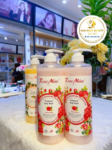 Sữa tắm nước hoa sạch sâu, mềm mịn và sáng da Rose Mine Hàn Quốc Sữa tắm nước hoa sạch sâu, mềm mịn và sáng da Rose Mine Hàn Quốc