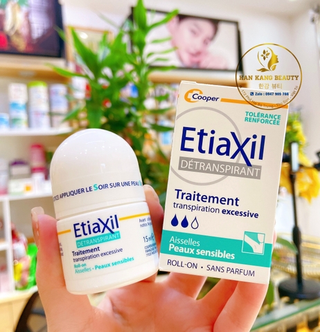 Lăn Nách Đặc Trị Khử Mùi Etiaxil Dành Cho Da Nhạy Cảm Aisselles Sensibles 15ml (có VAT)