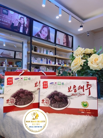 Mứt Táo Đen Hàn Quốc 1kg Sấy Khô Boeun Jujube Samsung Mứt Táo Đen Hàn Quốc 1kg Sấy Khô Boeun Jujube Samsung