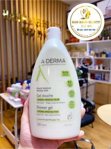 Sữa tắm cho da nhạy cảm, mụn lưng, viêm lỗ chân lông Aderma 500ml (Mẫu mới)