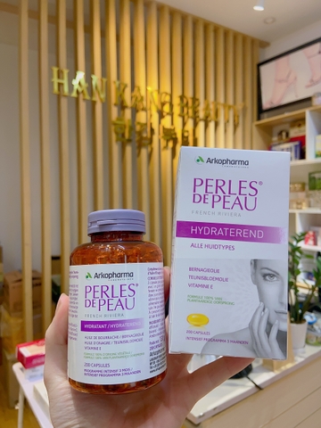 Viên uống đẹp da Perles De Peau Hydratant 200 viên của Pháp Viên uống đẹp da Perles De Peau Hydratant 200 viên của Pháp