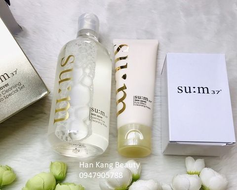 Set Nước tẩy trang Su:m37 Skin Saver Essential Pure Cleansing Water Special Set Set Nước tẩy trang Su:m37 Skin Saver Essential Pure Cleansing Water Special Set