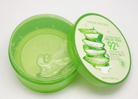 Gel lô hội đa năng Nature Republic Soothing & Moisture Aloe Vera 92% Soothing Gel- 300ml Gel lô hội đa năng Nature Republic Soothing & Moisture Aloe Vera 92% Soothing Gel- 300ml