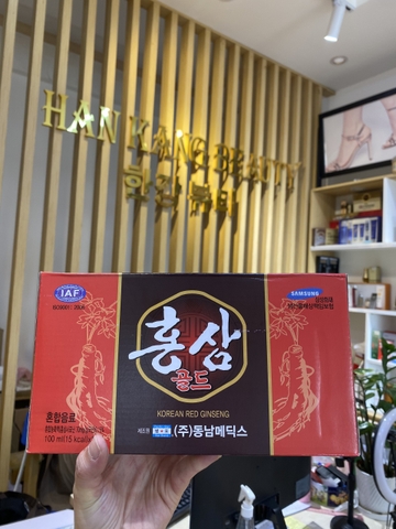Nước hồng sâm cao cấp Hàn Quốc Korean Red Ginseng hộp 10 chai Nước hồng sâm cao cấp Hàn Quốc Korean Red Ginseng hộp 10 chai