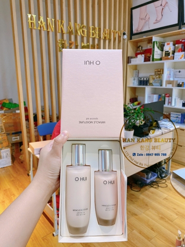 Set Nước Hoa Hồng Dưỡng Ẩm, Sáng Da OHUI Miracle Moisture Skin Softener Special Set