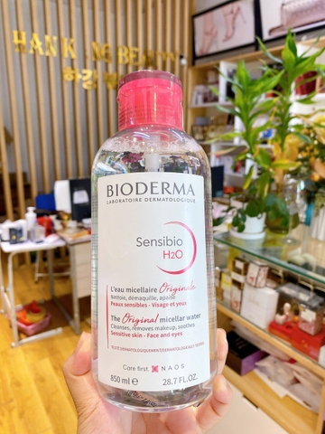 Nước tẩy trang dịu nhẹ sạch sâu Bioderma Laboratoire Dermatologique hồng Crealine H2O