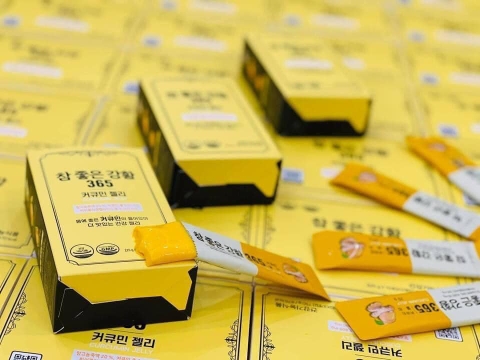 Thạch Nghệ Collagen Nano Curcumin Jelly 365 Vị Xoài ( 30 Gói ) Thạch Nghệ Collagen Nano Curcumin Jelly 365 Vị Xoài ( 30 Gói )