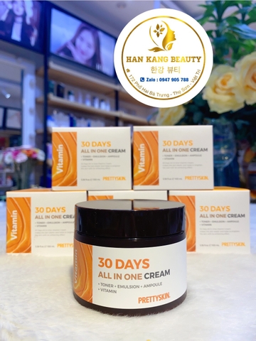 Kem dưỡng Pretty Skin 30 Days All in One Cream 100ml Kem dưỡng Pretty Skin 30 Days All in One Cream 100ml