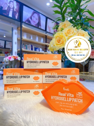 Mặt Nạ Dưỡng Mềm Mịn, Hồng Môi Prreti Real Vita Hydrogel Lip Patch Hàn Quốc Mặt Nạ Dưỡng Mềm Mịn, Hồng Môi Prreti Real Vita Hydrogel Lip Patch Hàn Quốc