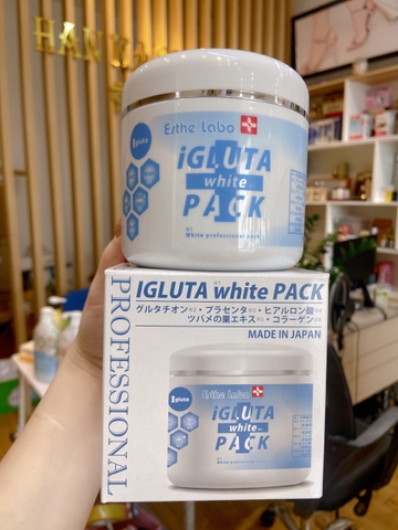 Ủ Trắng Igluta White Pack - Hàng Chuyên Dụng Trong Các Spa_Clinic Nhật Bản