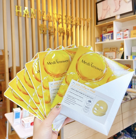 Mặt nạ làm trắng, cải thiện nếp nhăn Filler Collagen 83% Medianswer Vita Collagen Mask