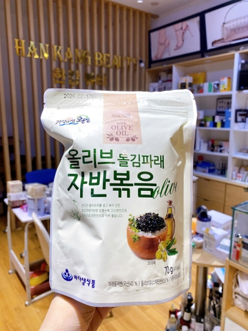 Rong Biển Vụn Hàn Quốc Có Vừng Vị Dầu Oliu Trộn Cơm Ăn Liền 70g